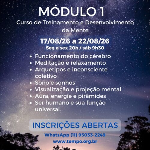 Tempo curso Modulo 1 treinamento mental